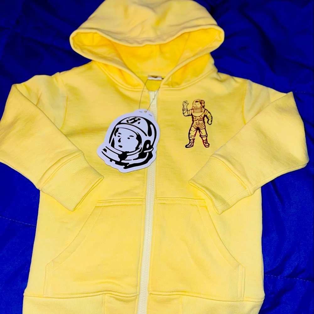 NEW WITH TAG BILLIONAIRE BOYS CLUB TODDLER HOODIE (3T), color lemon meringue